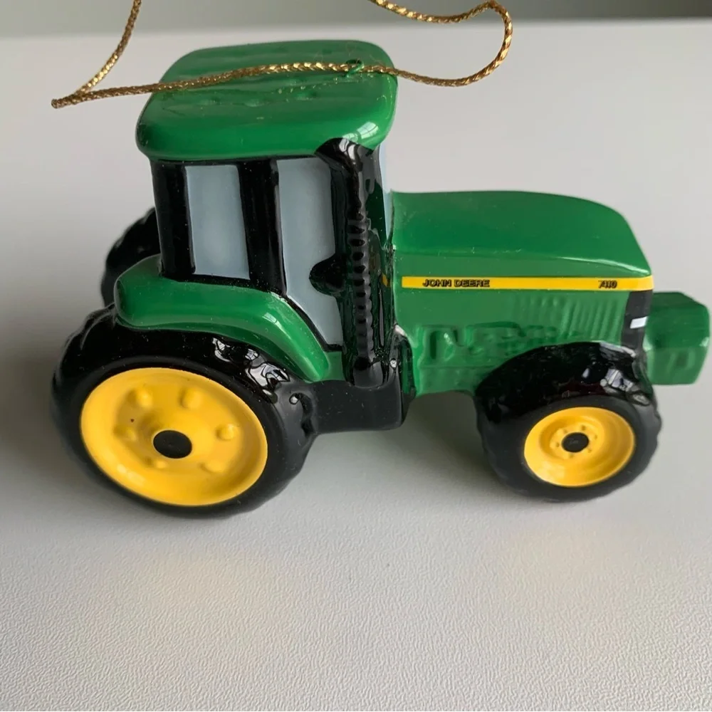 Vintage Enesco John Deere Tractor Christmas Tree Ornament